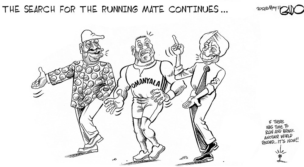 The Search for the Running Mate Continues!