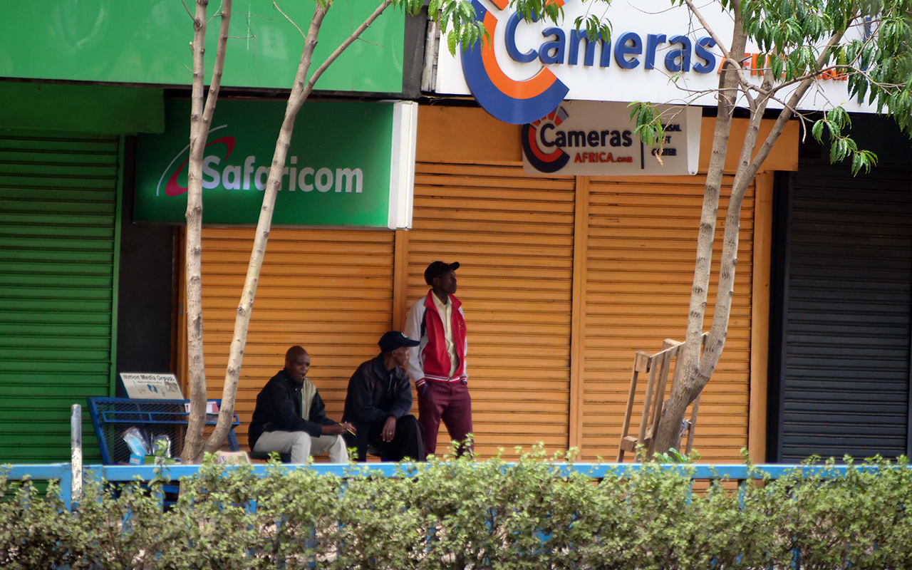 The Nairobi Central Business District remained paralysed for the better part of Monday, 27th March 2023 as traders feared possible looting by protestors.